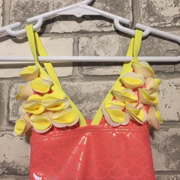 Floatimini Mermaid Petal One Piece Swimsuit 24 M - Picture 2 of 5